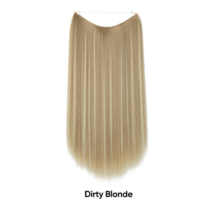 Women's One-piece Adjustable Invisible Straight Multi-color Gradient Hair Extension Fishline