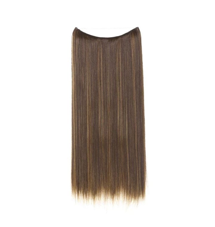 Women's One-piece Adjustable Invisible Straight Multi-color Gradient Hair Extension Fishline