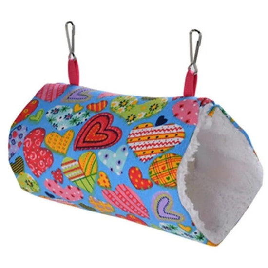 Luxury Fleece Hamster House | Cozy Printed Hammock for Small Pets | Ideal Guinea Pig & Rat Accessories
