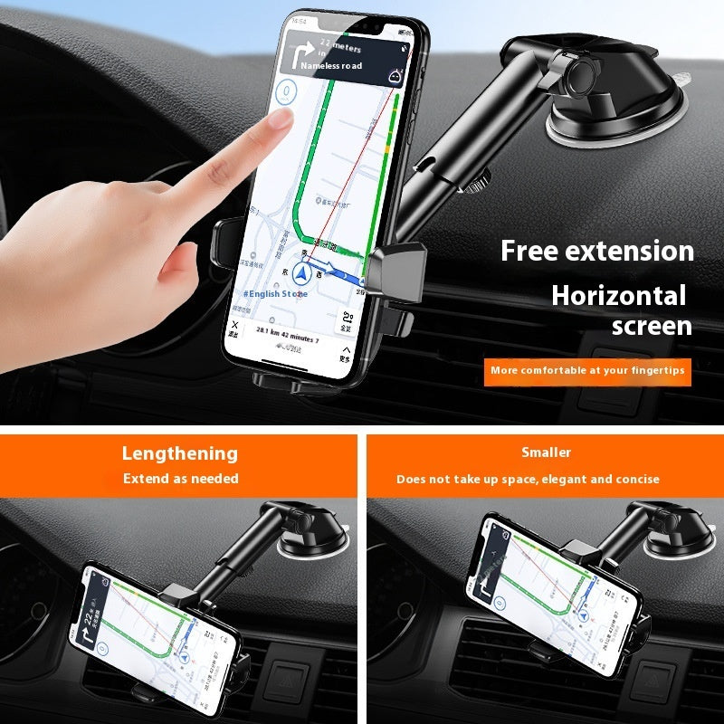 Car Automatic Lock Upgrade Extended Suction Type Phone Bracket