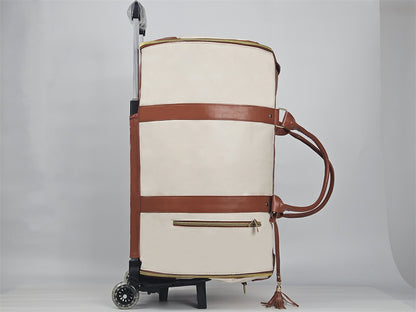 Large Capacity Trolley Travel Bag, Portable Folding Fitness Bag
