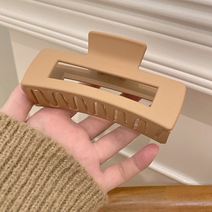 Women's Simple And Versatile Solid Color Grip Clip