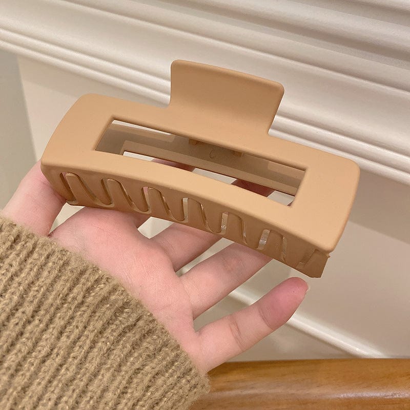 Women's Simple And Versatile Solid Color Grip Clip