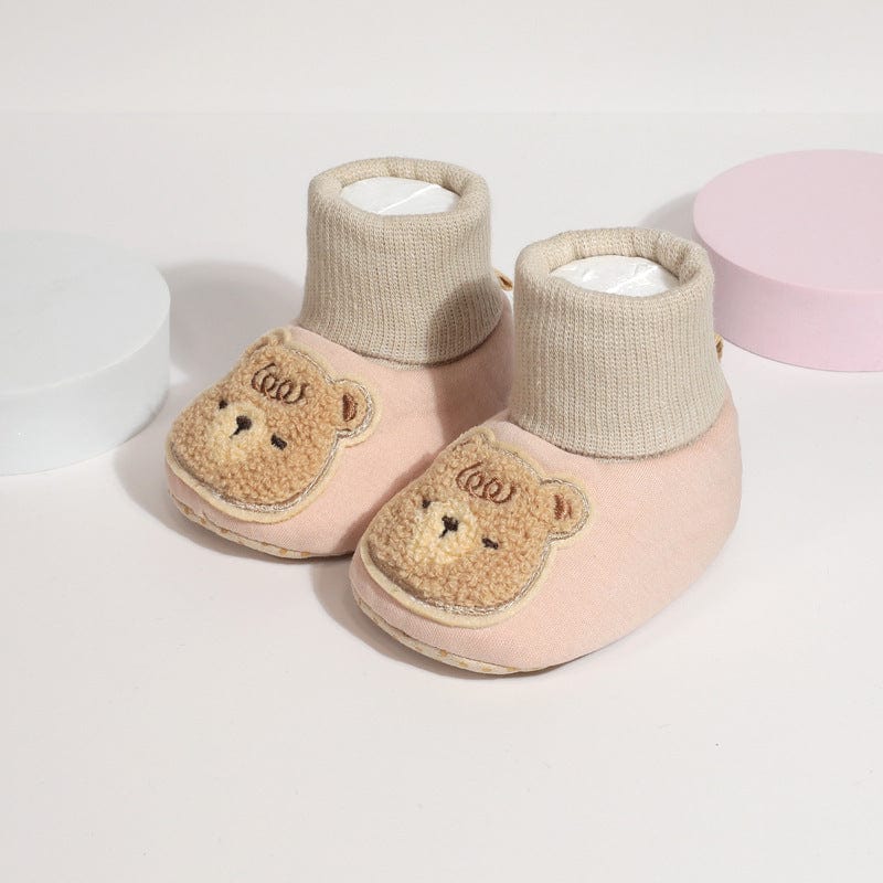 高熊婴儿袜子宝宝软底纯棉鞋