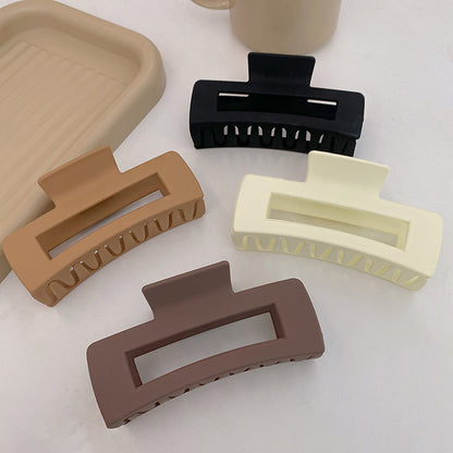 Women's Simple And Versatile Solid Color Grip Clip