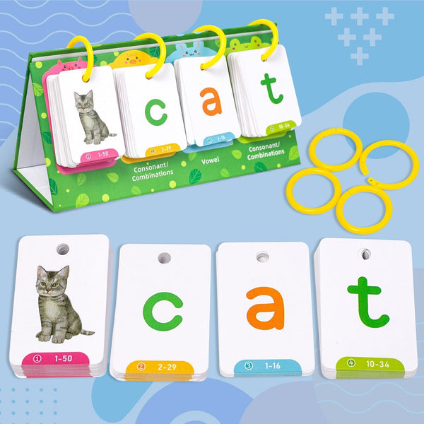 Visual Word Education Desktop Card for children aged 3-6; interactive learning toy for vision and intelligence development.