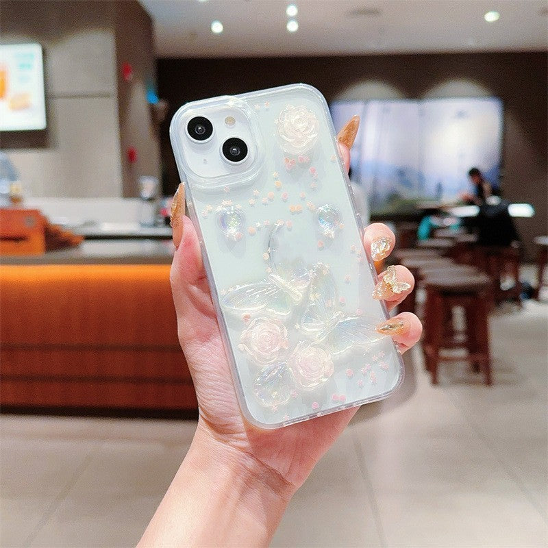 Japanese And Korean Love Rose Phone Case