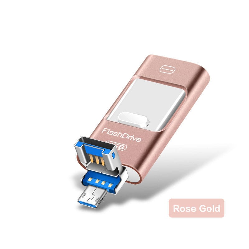 محرك أقراص USB العالمي Three-In-One للهاتف المحمول والكمبيوتر