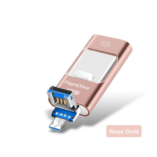 محرك أقراص USB العالمي Three-In-One للهاتف المحمول والكمبيوتر