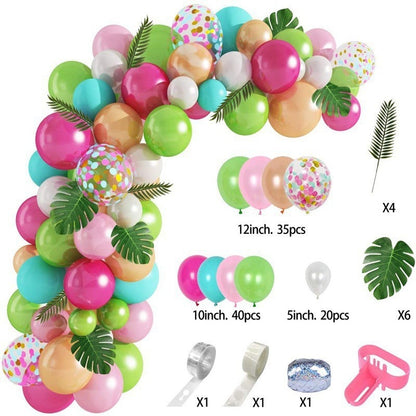 Animal Head Birthday Party Balloon Jungle Set Monstera Theme