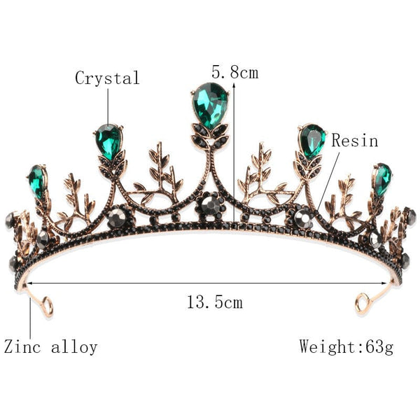 Vintage Baroque Style Crown European And American Bride