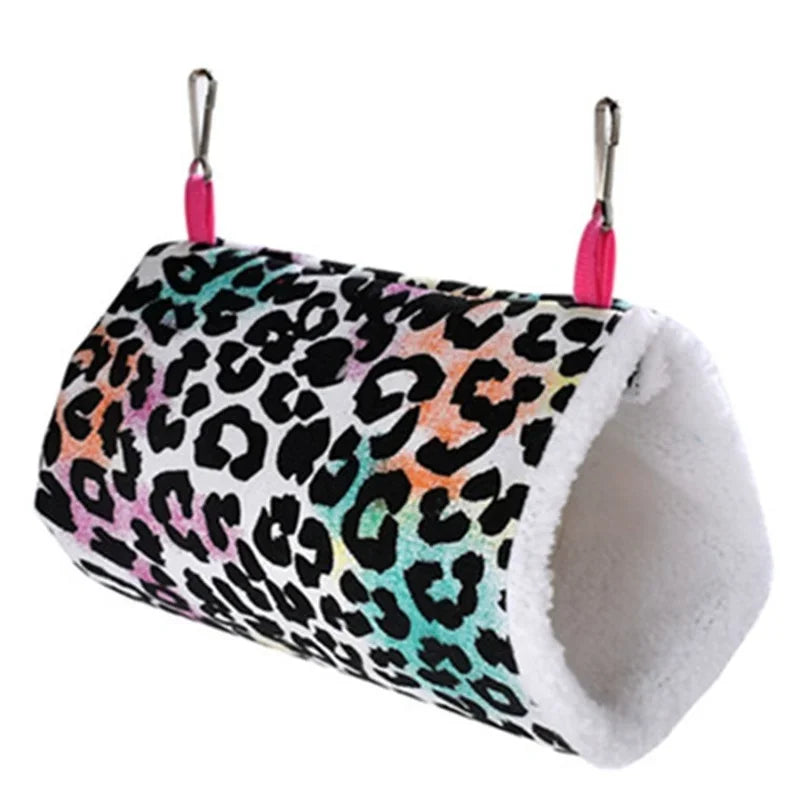 Luxury Fleece Hamster House | Cozy Printed Hammock for Small Pets | Ideal Guinea Pig & Rat Accessories