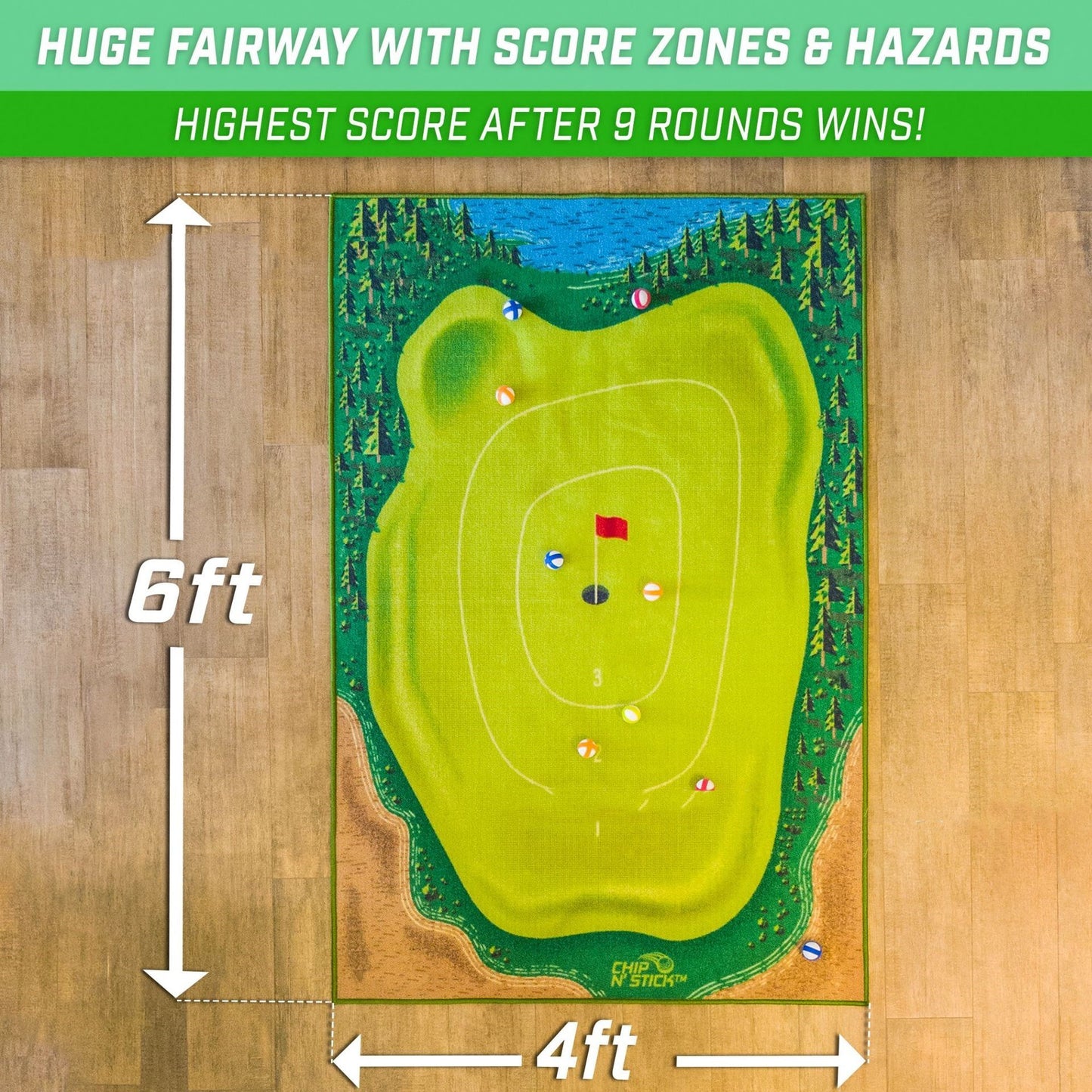 Golf-Trainingsmatte für Schaukel, Eltern-Kind-Spielzeug, Ballspur, Richtungsmatte, Schaukelpfad-Pads, Schaukel-Übungspads