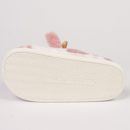 Cute Cartoon Cow Plush Slippers