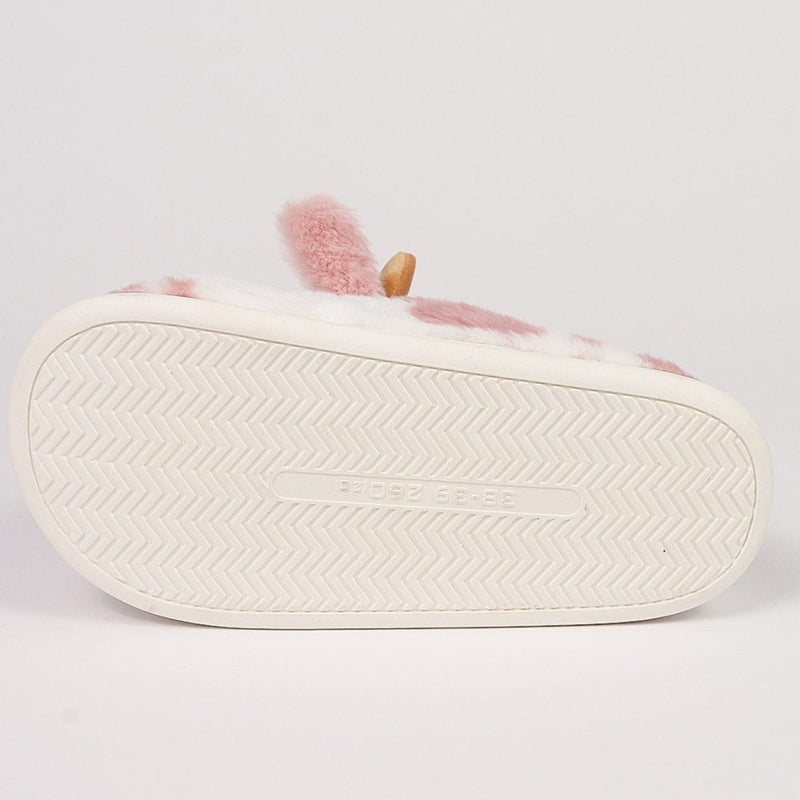 Cute Cartoon Cow Plush Slippers