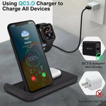 Ninja Dragons 3 in 1 Wireless Charger – Foldable Charging Station