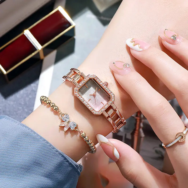 Women’s Watch Rhinestone Compact Temperamental