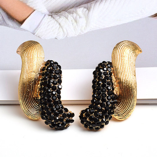 European And American Style Trendy Earrings Diamond