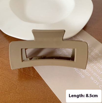 Women's Simple And Versatile Solid Color Grip Clip