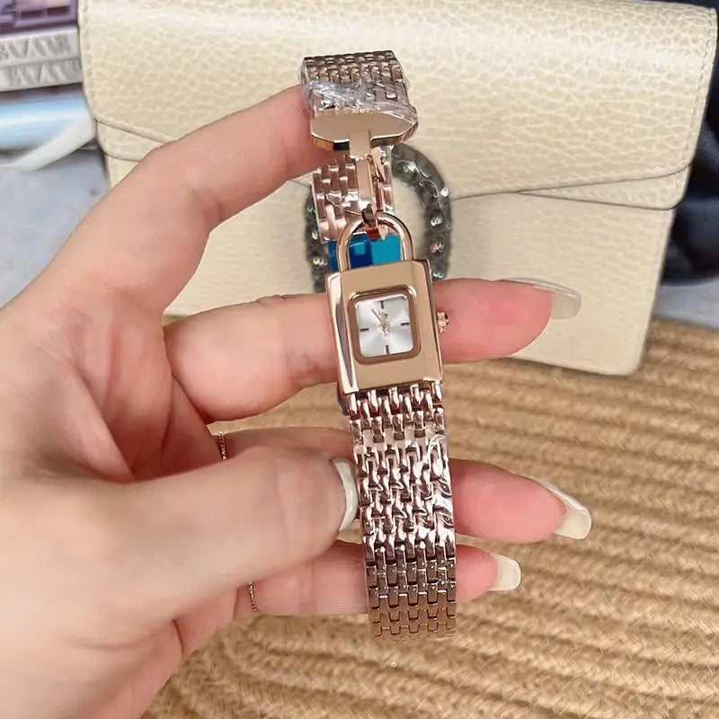 Lock Head Fashion Steel Watch Female Small Dial