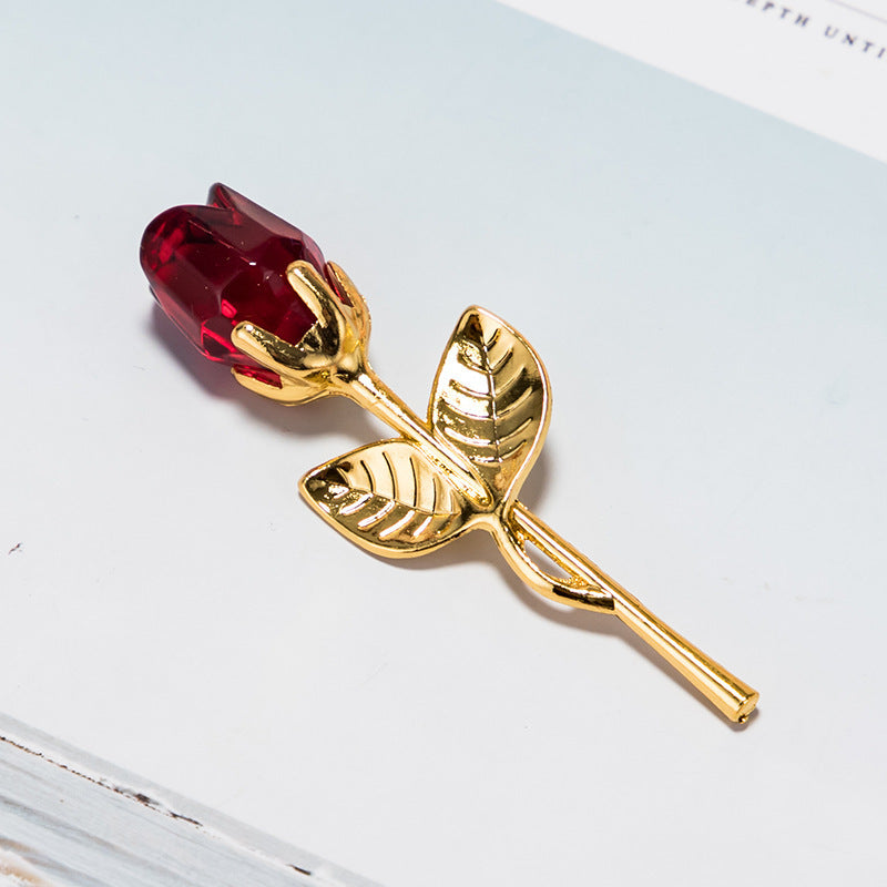 Kristall Metall Rose Valentinstag Kleines Geschenk Hochzeit