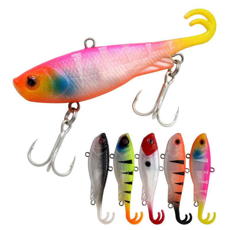 Catfish Rolled Tail Software VIB Plastic False Bait