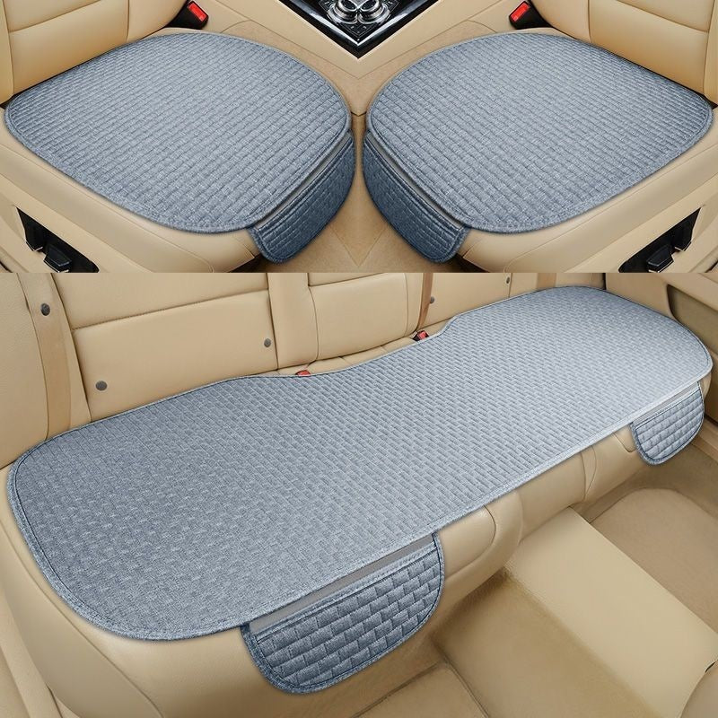Linen Car Cushion Four Seasons Universal Single Piece Three Piece Set