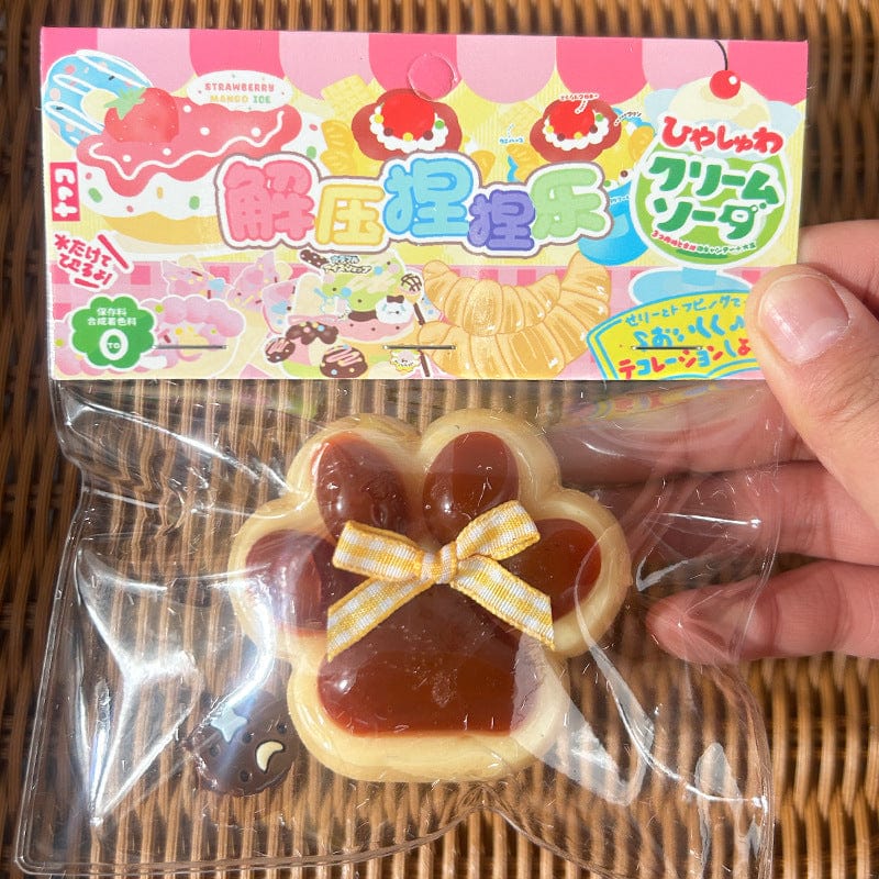 Large Cat's Paw Squeezing Toy Coconut Meat Powder Plush Good-looking Decompression Artifact