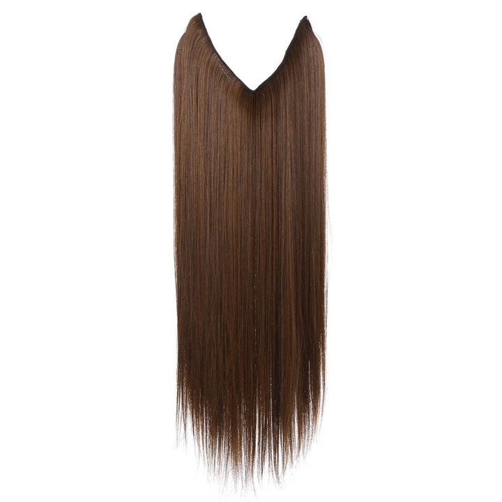 Women's One-piece Adjustable Invisible Straight Multi-color Gradient Hair Extension Fishline