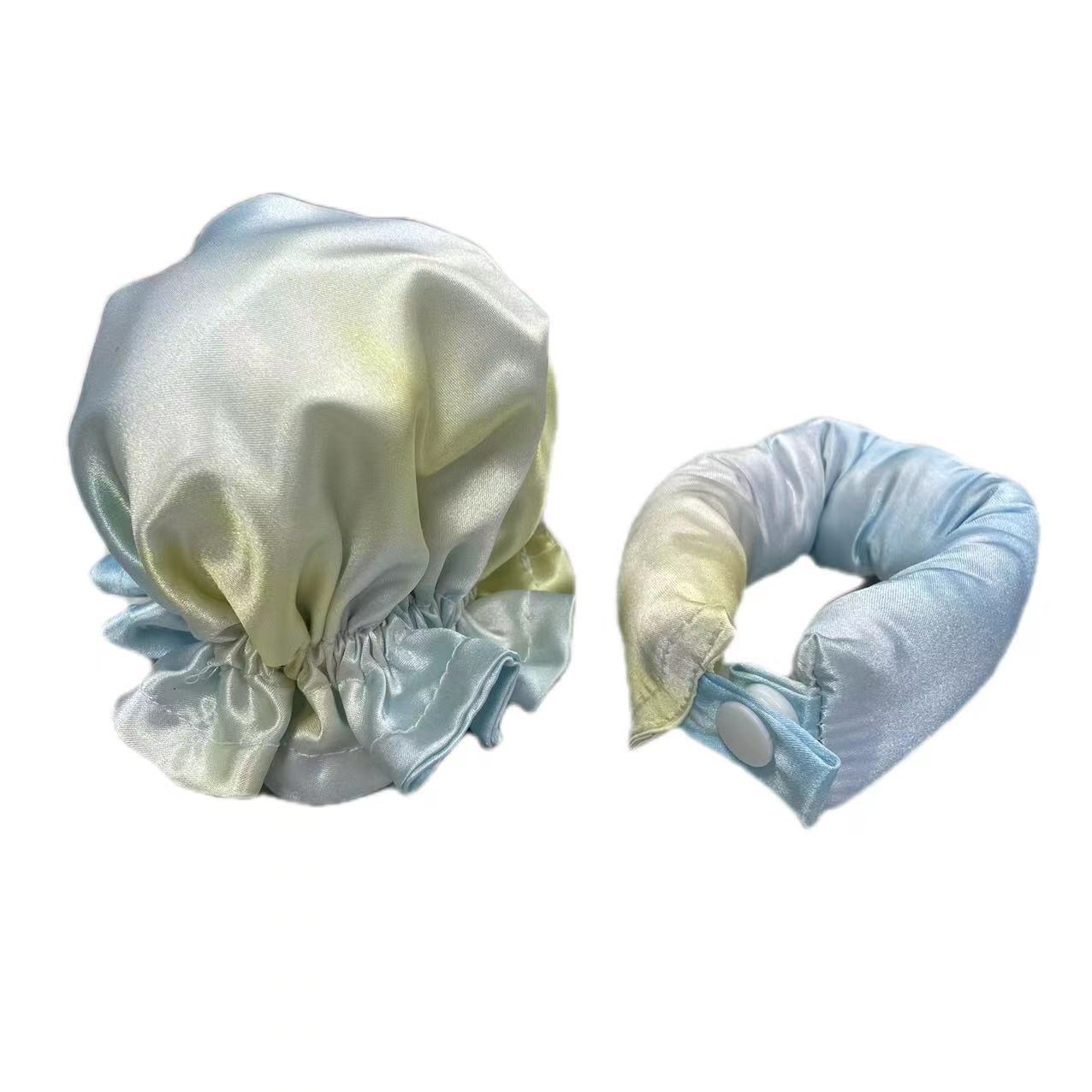 全新免热卷发棒带布套可爱球头卷发器头带卷发器波浪卷发棒美发工具小工具