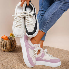 Round Toe Platform Sneakers