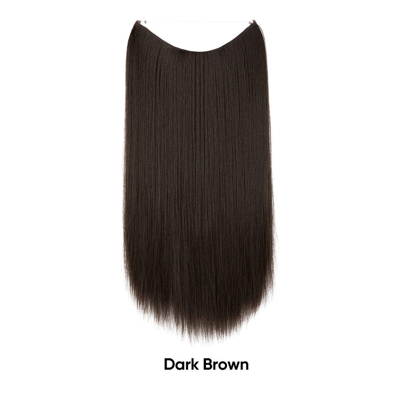 Women's One-piece Adjustable Invisible Straight Multi-color Gradient Hair Extension Fishline