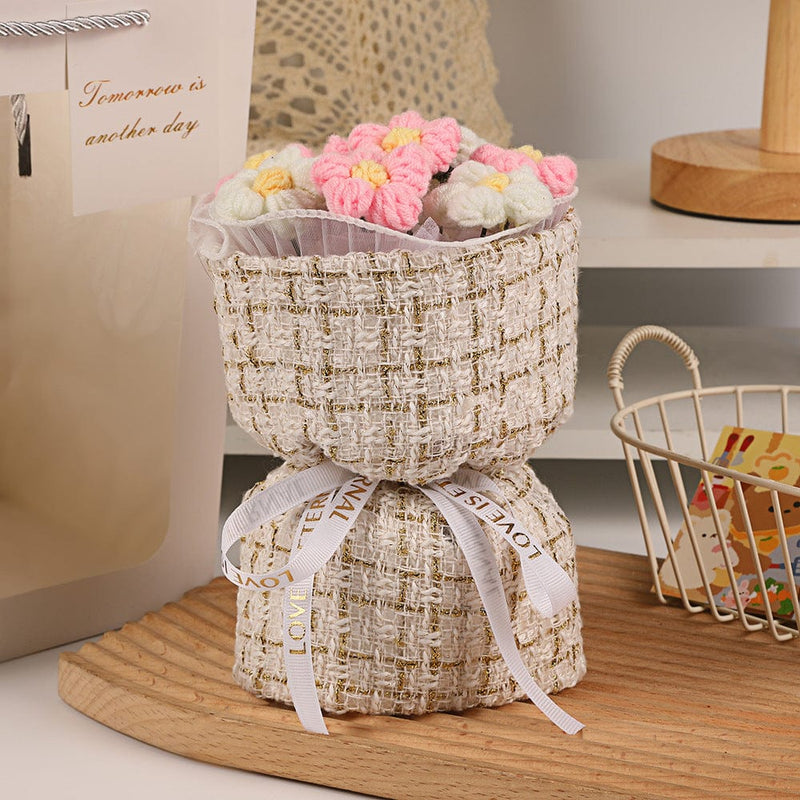 Creative 7 Knitted Wool Simulation Bouquet