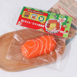 Salmon Slices Pinch Musician Nigiri-zushi Cement Sticky Bag Simulation