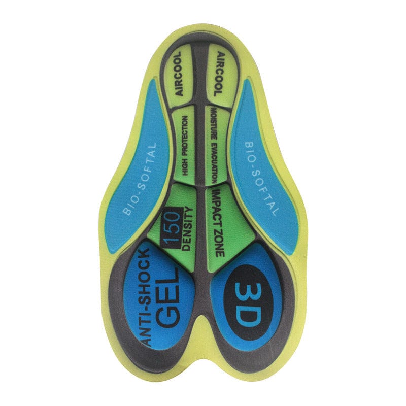 Summer Cycling Wear Pants Pads Outdoor Cycling Sweat Wicking Shock Absorption High-density Sponge Silicone Cushions