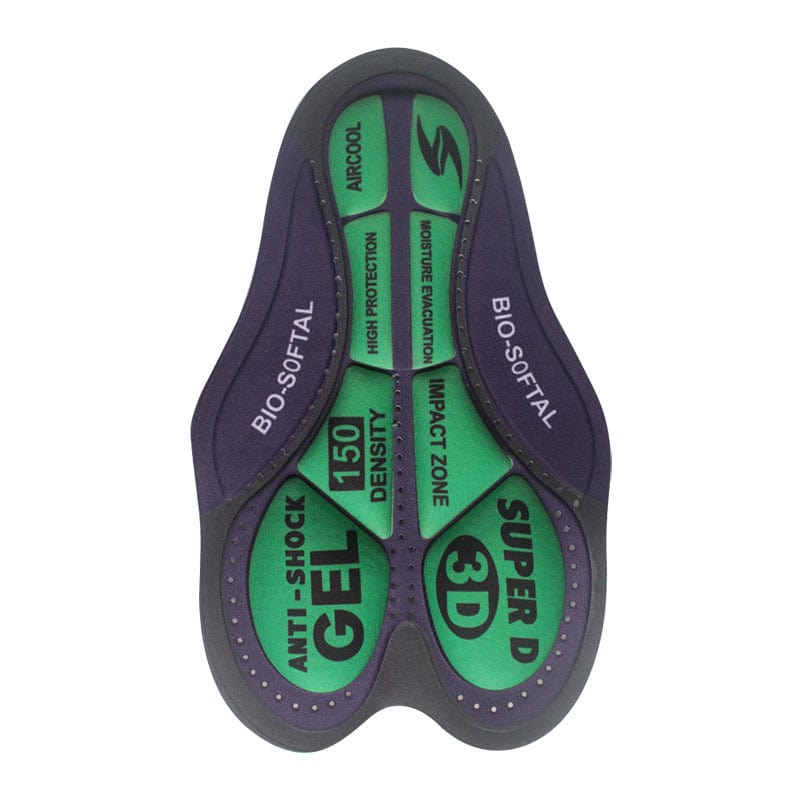 Summer Cycling Wear Pants Pads Outdoor Cycling Sweat Wicking Shock Absorption High-density Sponge Silicone Cushions