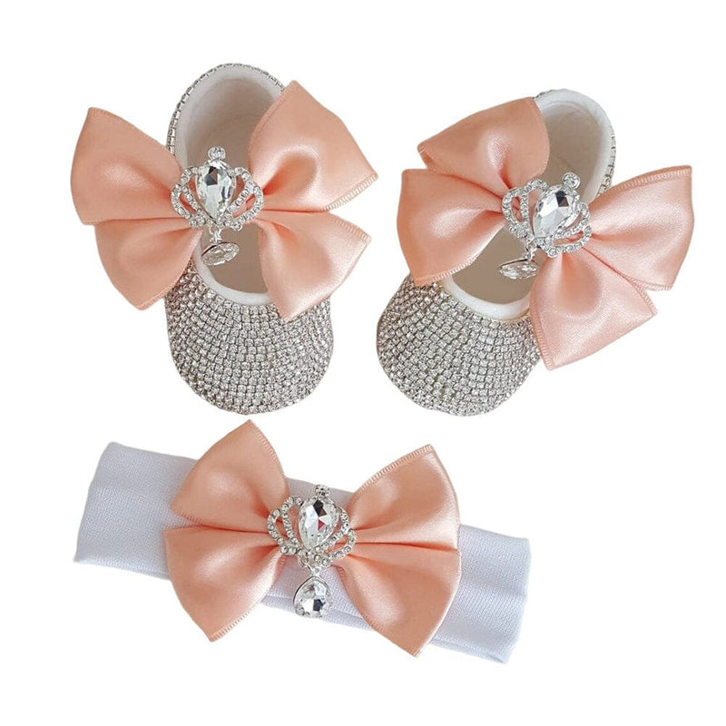 Photography Props And Headband Baby Toddler Shoes Soft Sole Suit
