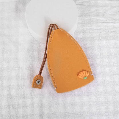 Cartoon Pull-out Key Case Creative PU Leather Car Key Protector Universal