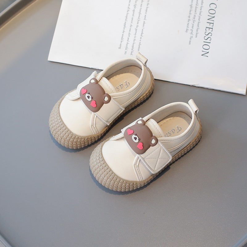 New Children's Casual Velcro Canvas Shoes