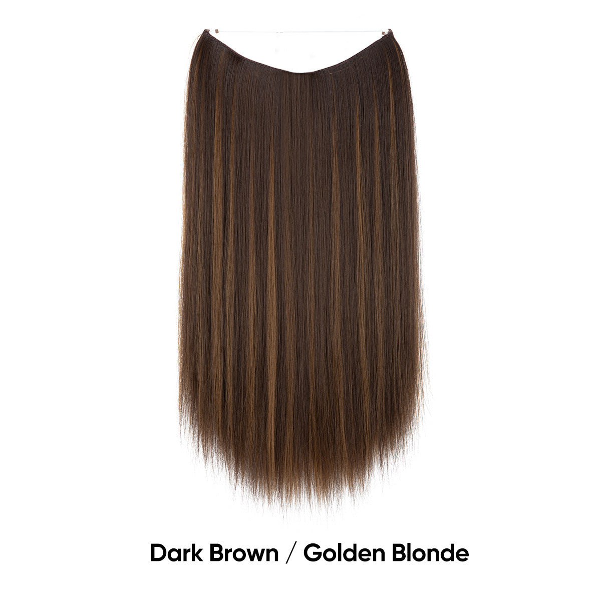 Women's One-piece Adjustable Invisible Straight Multi-color Gradient Hair Extension Fishline