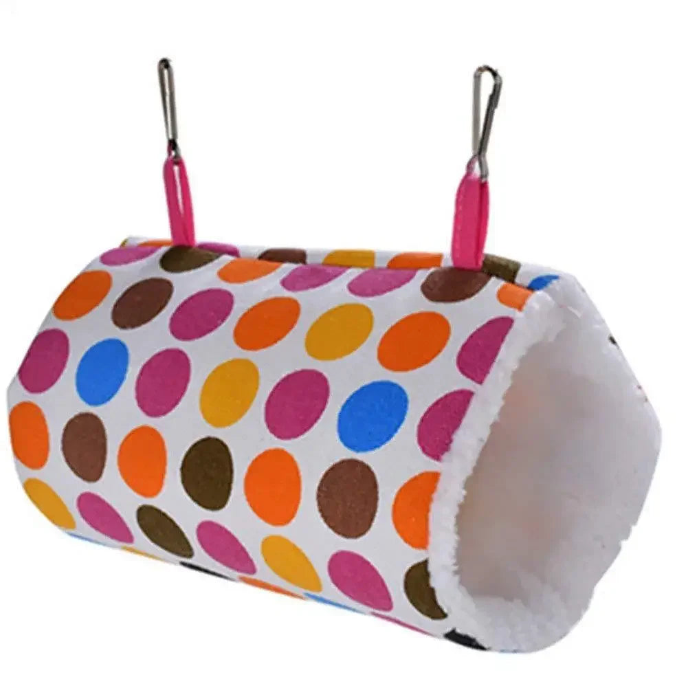 Luxury Fleece Hamster House | Cozy Printed Hammock for Small Pets | Ideal Guinea Pig & Rat Accessories