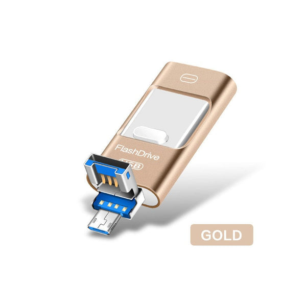 محرك أقراص USB العالمي Three-In-One للهاتف المحمول والكمبيوتر