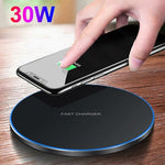 Dragon W9 Wireless Charging Pad 30W ultra thin fast charger with USB-C for iPhone 15 series