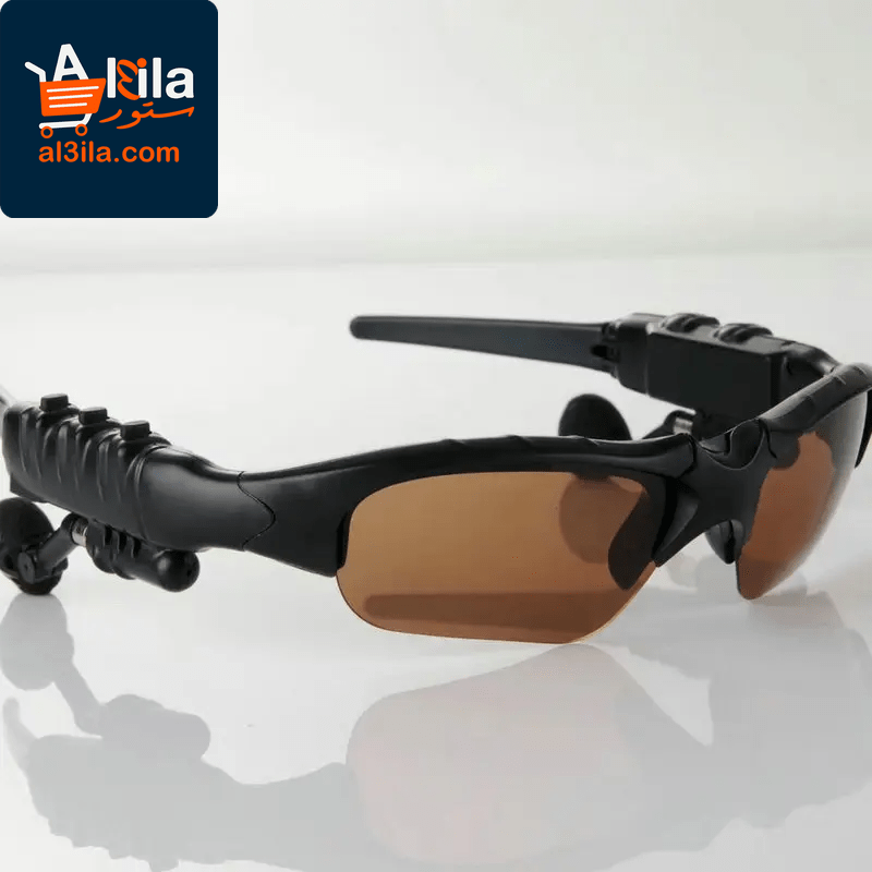 Wireless Stereo Earphones with Microphone and Polarized Sunglasses for Driving and Sports - Smart Noise Reduction Headset