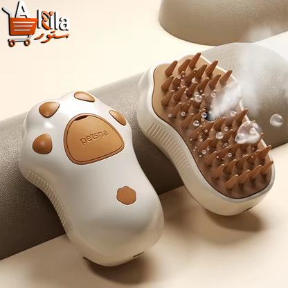 3-in-1 Electric Pet Grooming Brush with Steam Spray for Effortless Hair Removal and Massaging Care for Dogs and Cats