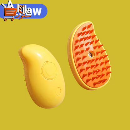 3-in-1 Electric Pet Grooming Brush with Steam Spray for Effortless Hair Removal and Massaging Care for Dogs and Cats