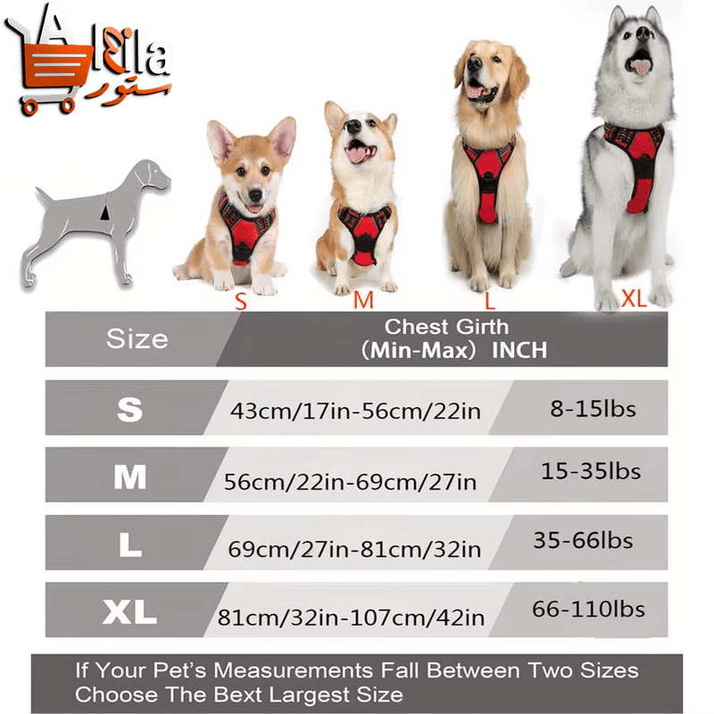 Innovative No Pull Dog Harness with Front Clip - Heavy Duty, Reflective Design for Enhanced Control During Walks with Large Dogs