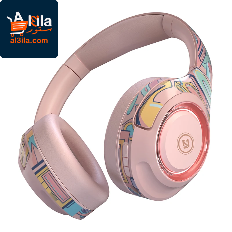 A2 High-Fidelity Wireless Bluetooth Over-Ear Headphones with Detachable Microphone and Enhanced Bass Stereo Sound