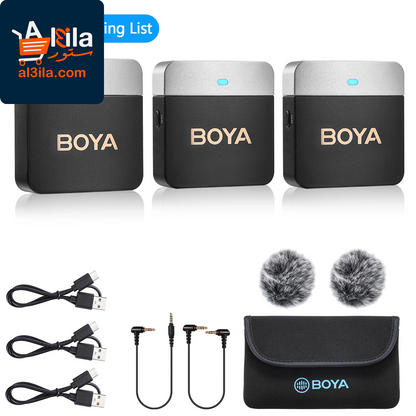 BY-M1V Wireless Lavalier Microphone: Ideal for iPhone, Android, DSLR Cameras, and Smartphone Vlogging and Live Streaming