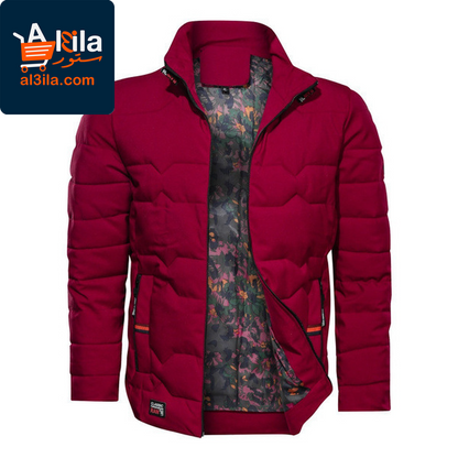 Men's Stand-Up Collar Plus Velvet Warm Jacket – Stylish Solid Color Cotton Outerwear